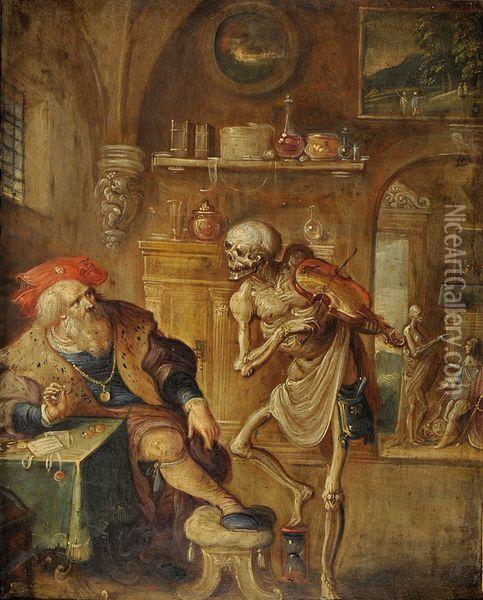 La Mort Joue Du Violon Oil Painting - Frans Francken