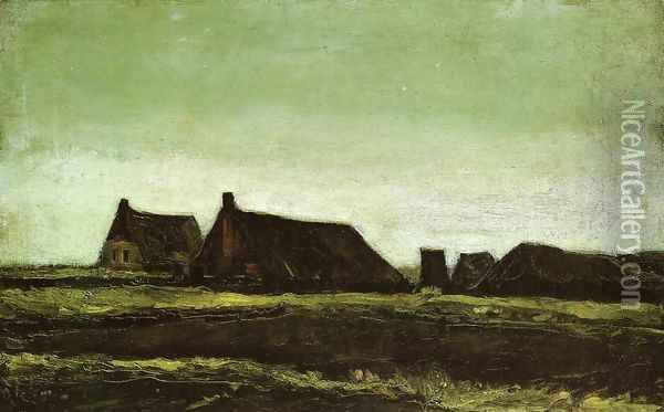 Farms Oil Painting - Vincent Van Gogh