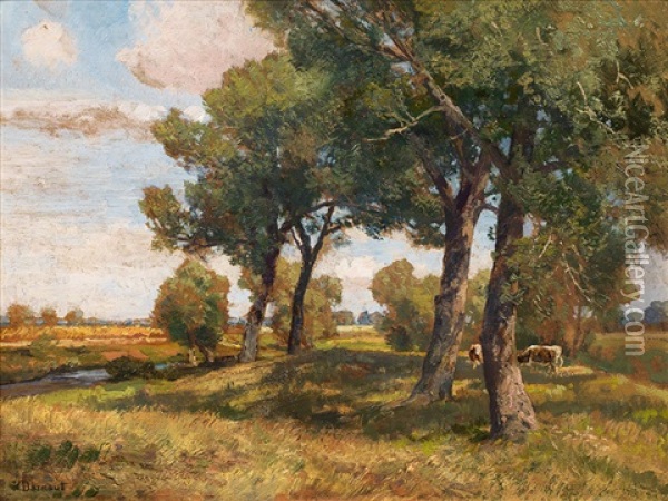 Sommerliche Landschaft Oil Painting - Hugo Darnaut