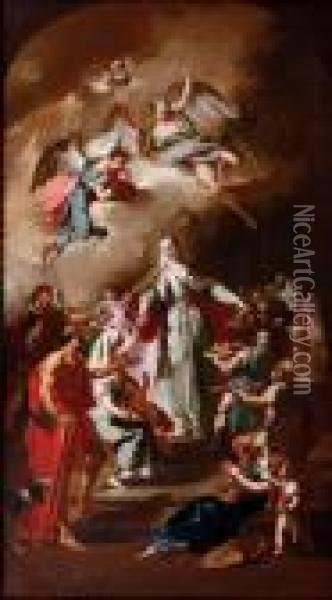 Saint Elizabeth Of Thuringia Distributing Alms Oil Painting - Sebastiano Ricci