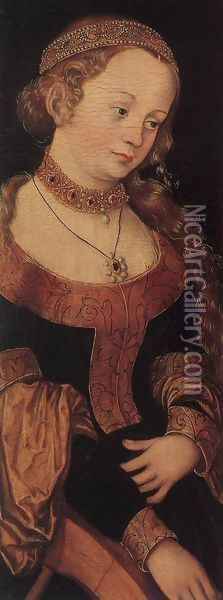 St Catherine of Alexandria Oil Painting - Lucas The Elder Cranach