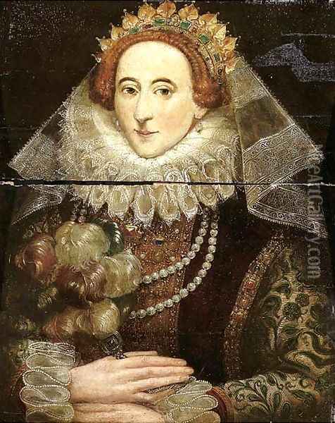 Portrait of Queen Elizabeth I of England (1533-1603) Oil Painting - Federico Zuccaro