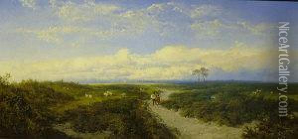 Across The Moors, Richmond Oil Painting - Edmund John Niemann, Snr.