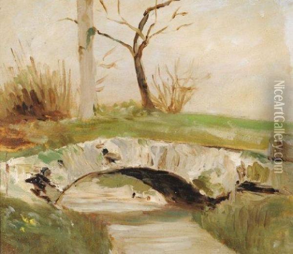 Le Pont Oil Painting - Louis Appian