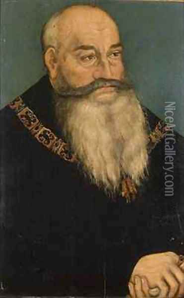 George the bearded Oil Painting - Lucas The Elder Cranach