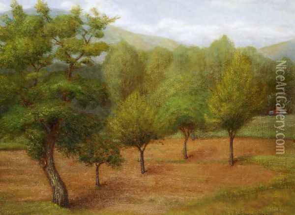 Spring Landscape Oil Painting - Edward Stieglitz