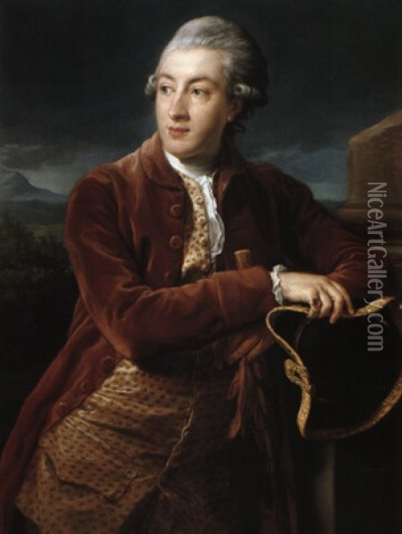 Portrait Of John Smyth Of Heath Hall, Yorkshire Oil Painting - Pompeo Girolamo Batoni