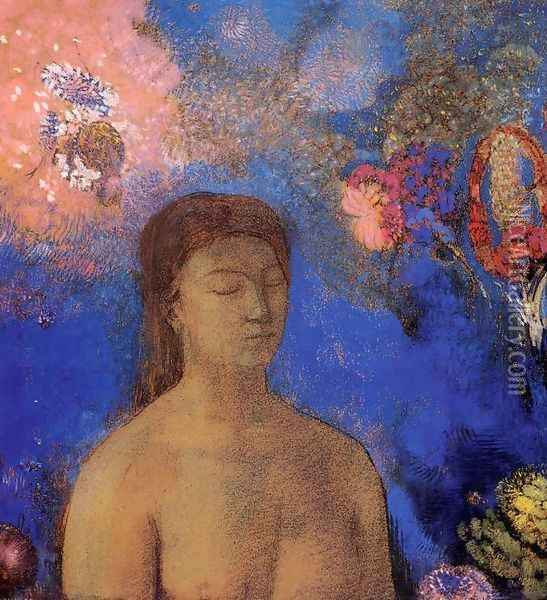 Closed Eyes4 Oil Painting - Odilon Redon