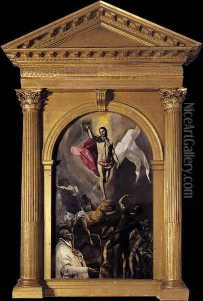 The Resurrection 2 Oil Painting - El Greco (Domenikos Theotokopoulos)