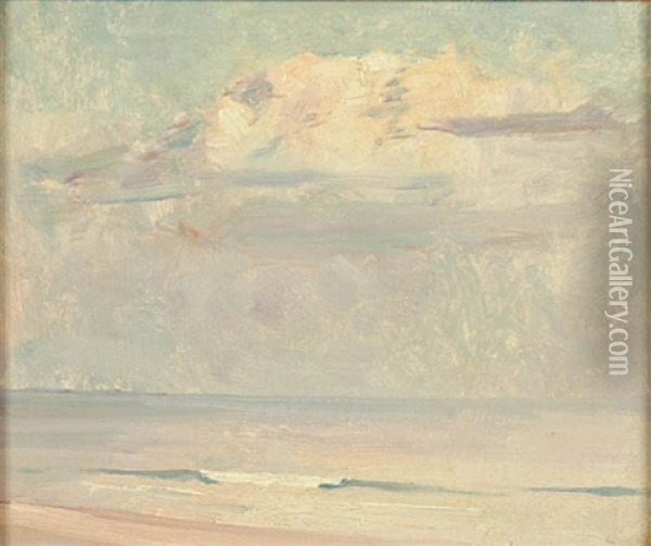 Study Of Clouds Oil Painting - Emil Carlsen