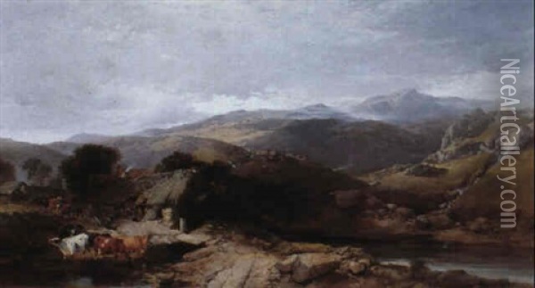 The Isle Of Arran Oil Painting - Henry Bright