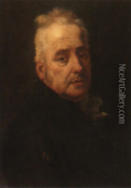 Portrait Of The Artist Oil Painting - Richard Livesay