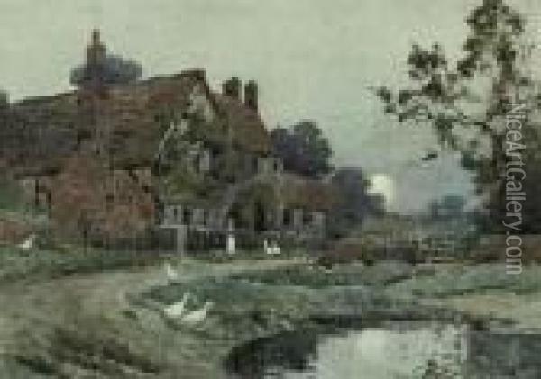 Milton's Cottage, Chalfont St Giles Oil Painting - Henry John Yeend King