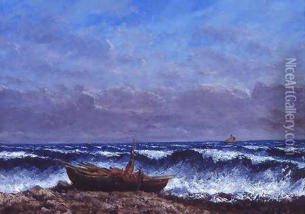The Stormy Sea or, The Wave Oil Painting - Jean-Baptiste-Camille Corot