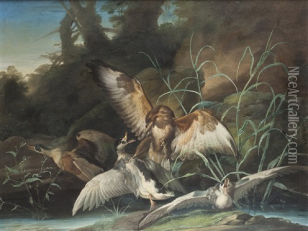 La Chasse Aux Canards Oil Painting - Jean-Baptiste Oudry
