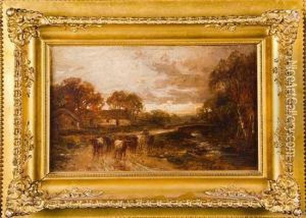 Landscapes On The Lethnot Oil Painting - Allan Ii Ramsay