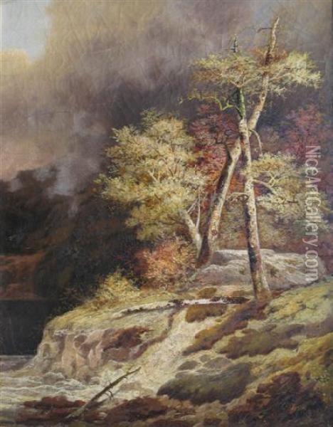 Approaching Storm Oil Painting - Charles H. Chapin