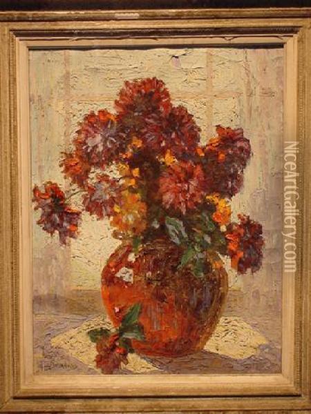 Floral Still Life Oil Painting - Otto Bierhals