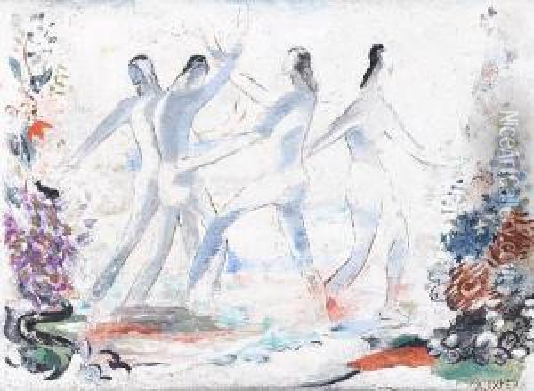 La Danse Oil Painting - Alexandra Alexandrovna Exter