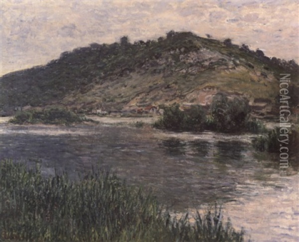 Paysage A Port-villez Oil Painting - Claude Monet