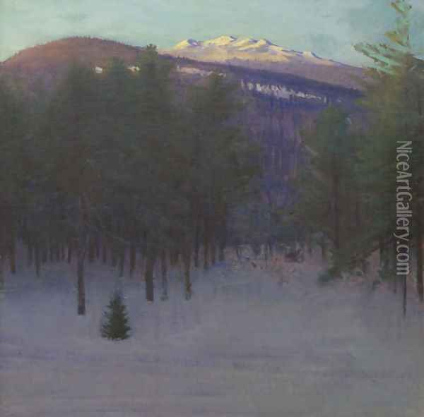 Monadnock in Winter Oil Painting - Abbott Handerson Thayer