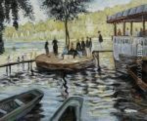 La Grenouillere (the Frog Pond) Oil Painting - Claude Oscar Monet