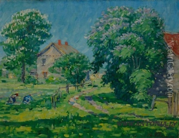 Springtime Oil Painting - Albert Filka