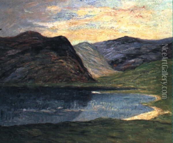 Lac Eribol - Ecosse Oil Painting - Maxime Maufra