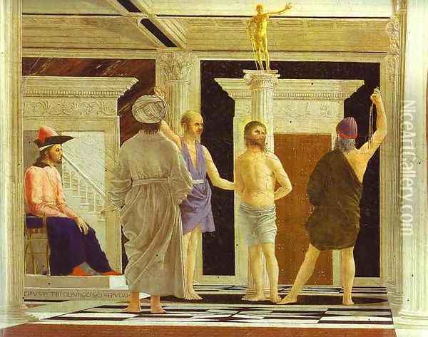 Flagellation Oil Painting - Piero della Francesca