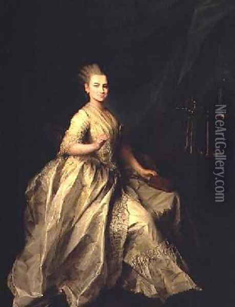 Portrait of Ekaterina Molchanova 1758-1809 Oil Painting - Dmitry Levitsky