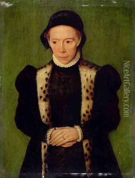 Portrait of a Woman Oil Painting - Katharina van Hemessen