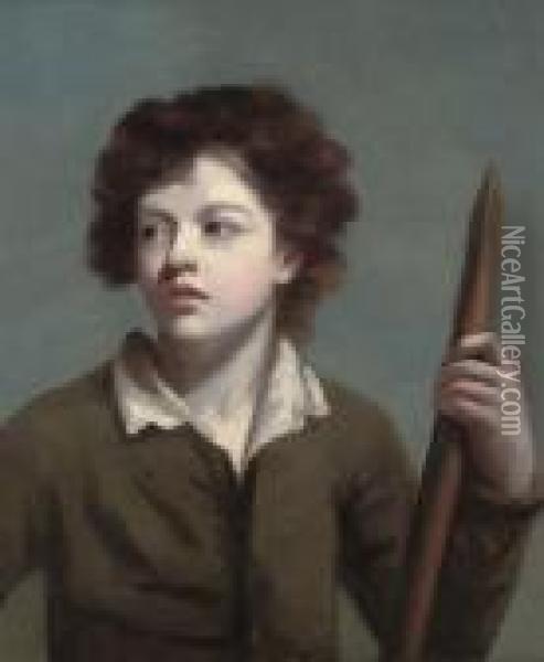 Portrait Of A Young Boy Oil Painting - John Opie