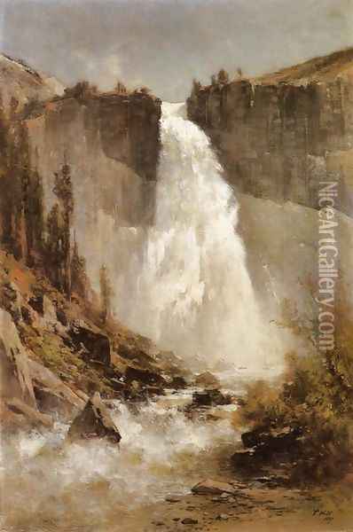 The Falls of Yosemite Oil Painting - Thomas Hill
