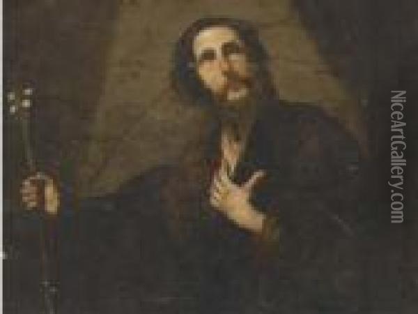 Saint Joseph And His Flowering Rod Oil Painting - Jusepe de Ribera
