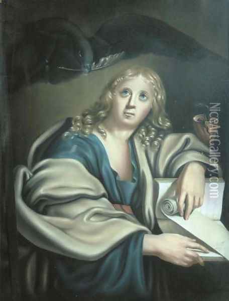 St John the Evangelist Oil Painting - French School