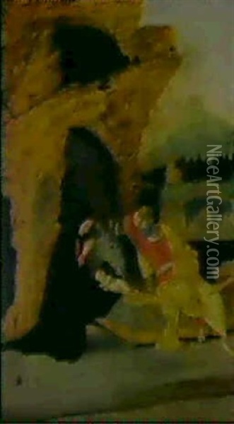 La Navtivita Oil Painting - Girolamo dai Libri