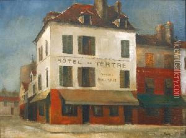 Hotel Du Tertre, Montmartre Oil Painting - Pierre Hode