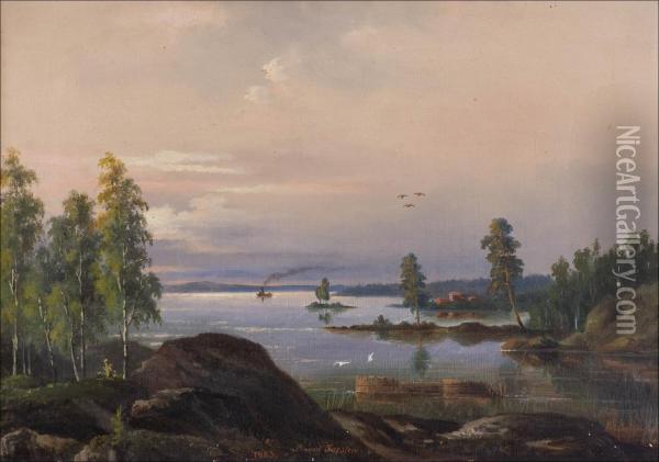 Saaristomaisema. Oil Painting - Lennart Forsten