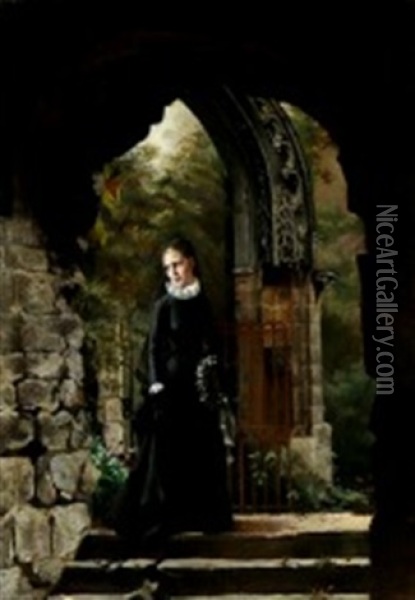 The Young Widow Oil Painting - Emma Sparre
