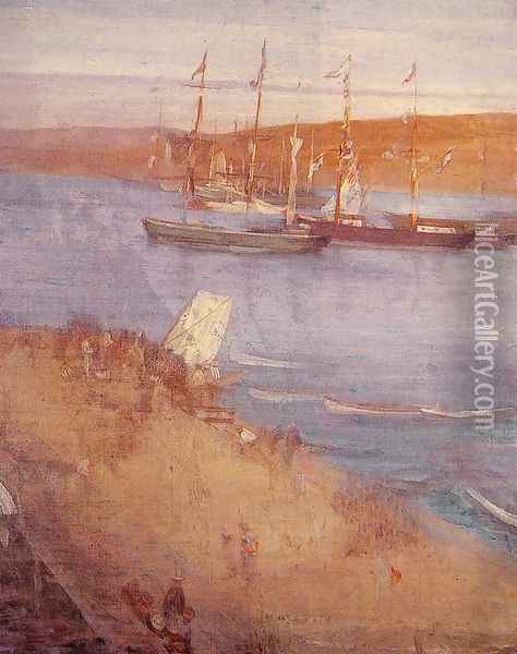 The Morning after the Revolution, Valparaiso Oil Painting - James Abbott McNeill Whistler