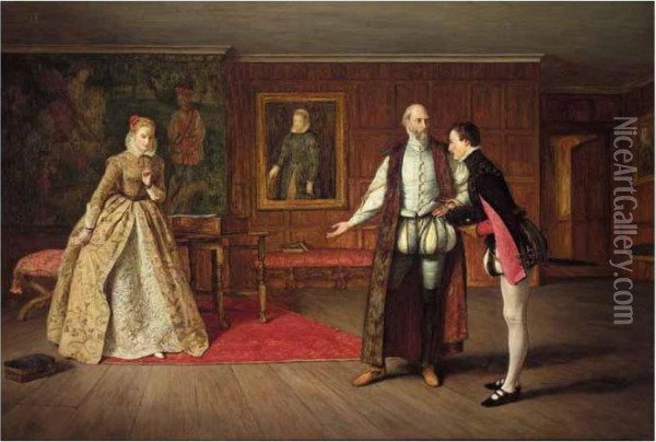 The Introduction Oil Painting - James Archer