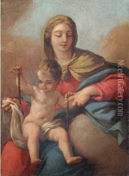 Madonna Con Il Bambino Oil Painting - Mauro Gandolfi