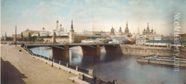 Moscow Panorama Oil Painting - Joseph Daziaro