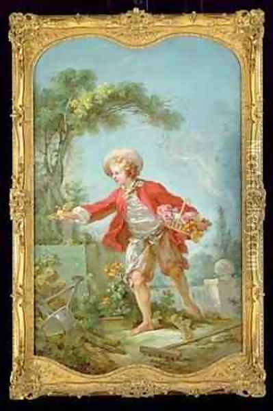The Gardener Oil Painting - Jean-Honore Fragonard
