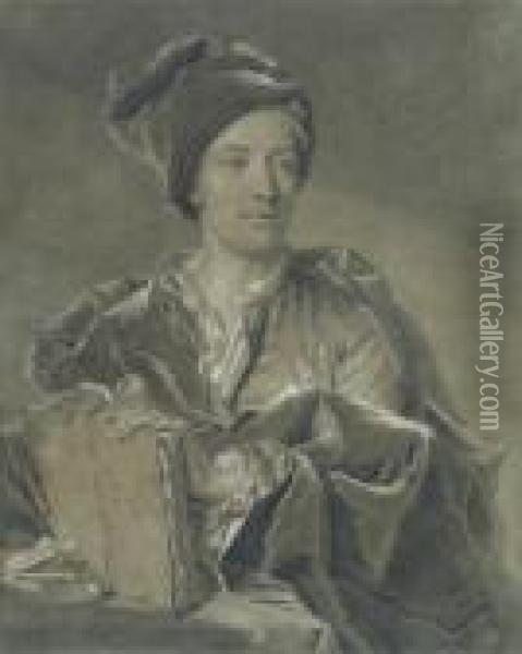 Portrait De Claude Deshais - Gendron Oil Painting - Hyacinthe Rigaud