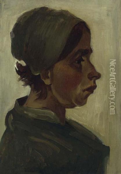 Peasant Woman, Head Oil Painting - Vincent Van Gogh