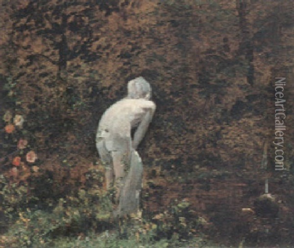 Gartenlandschaft Oil Painting - Adolphe Appian