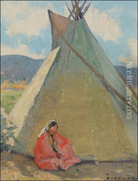 The Tepee Oil Painting - Eanger Irving Couse