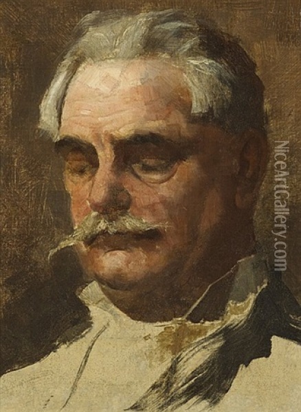 Portrait Of A Gentleman Oil Painting - Richard Thomas Moynan