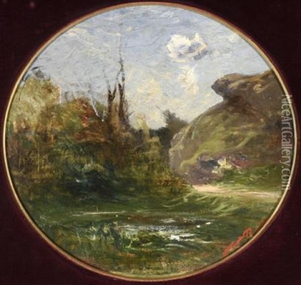 Paysage Oil Painting - Auguste Francois Ravier